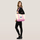 Kidskunst voor CHOC - Lente tijd hart Tote Bag (Voorkant (model))