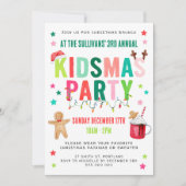 Kidsmas Christmas Party Invitation Kaart (Voorkant)