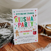 Kidsmas Christmas Party Invitation Kaart