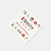 Kidsmas Party Winter Kerstmis Verjaardag servetten (Hoek)