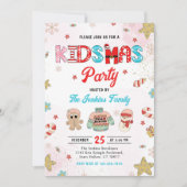 Kidsmas Winter Kerstfeest Kaart (Voorkant)