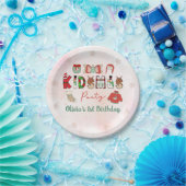 Kidsmas Winter Kerstmis Verjaardag Papier Bord (Feest)