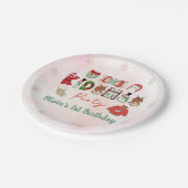 Kidsmas Winter Kerstmis Verjaardag Papier Bord (Gekanteld)