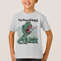 KidsNameOSAURUS Rex geeft met de naam van uw kind
