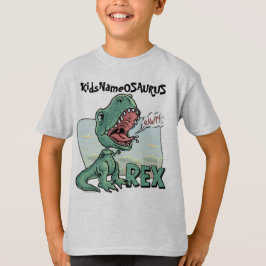 KidsNameOSAURUS Rex geeft met de naam van uw kind  T-shirt