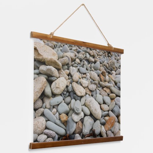 Kiebels aan de kust hangend wandkleed (Gebogen)