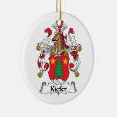 Kiefer Family Crest Keramisch Ornament (Rechts)