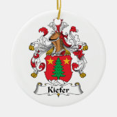 Kiefer Family Crest Keramisch Ornament (Voorkant)