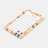 Kiekeboe Gele Panda Beer Post-it® Notes (Schuin)
