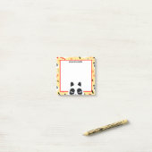 Kiekeboe Gele Panda Beer Post-it® Notes (Op bureau)