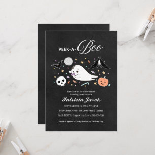 Kiekeboe Halloween Jongens Baby Shower Uitnodiging