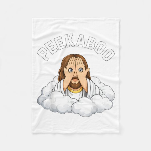 Kiekeboe Jezus Fleece Deken (Voorkant)