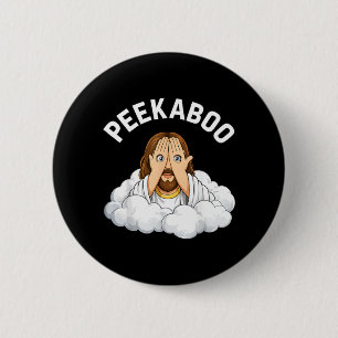 Kiekeboe Jezus Ronde Button 5,7 Cm