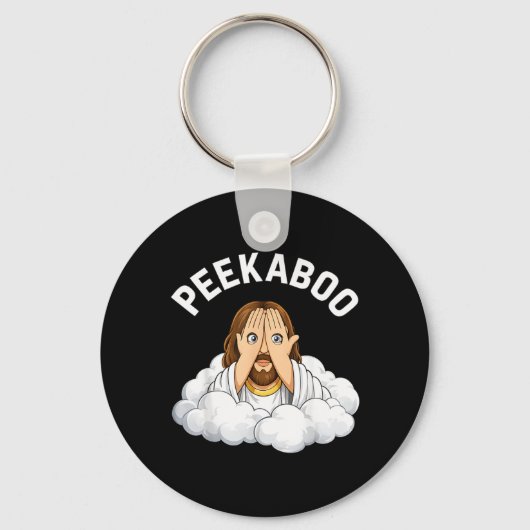 Kiekeboe Jezus Sleutelhanger (Voorkant)