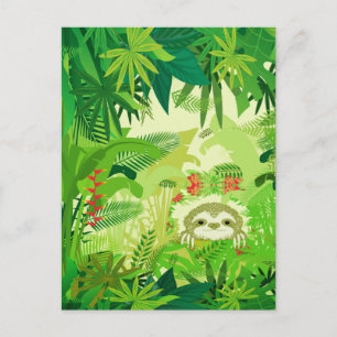 Kiekeboe Jungle Luiaard Briefkaart