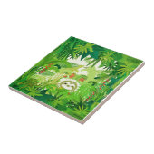 Kiekeboe Jungle Luiaard Tegeltje (Zijkant)