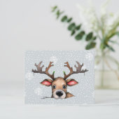 Kiekeboe Kersthert Feestdagenkaart (Staand voorkant)