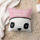 Kiekeboe Panda Persoonlijke Naam Roze Kussen (Deken)