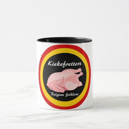Kiekefretters Belgische folklore Mok (Midden)