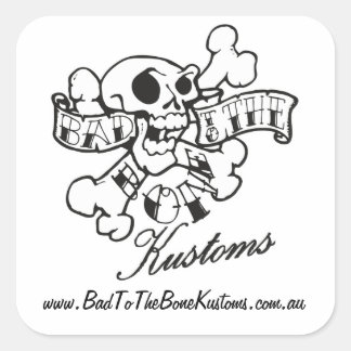 Kiekenblad Vierkante Sticker