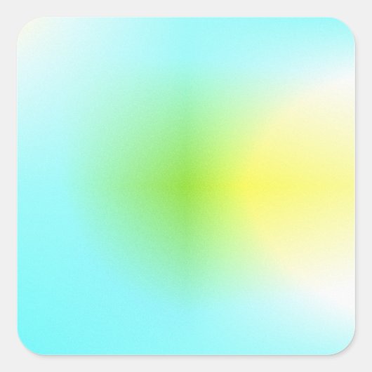 Kiekenblad Vierkante Sticker (Voorkant)