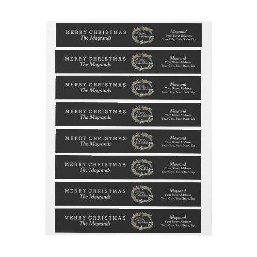 Kiekenbonetiket met warme kerstmis (Vel)