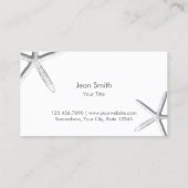 Kiekenthema Seashells Stijlvol Mint Green Visitekaartje (Achterkant)