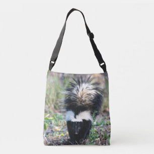 Kiekenzwart en wit crossbody tas