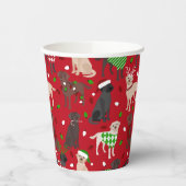 Kiekopjes voor kerstlabradors papieren bekers (Links)