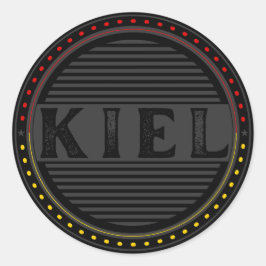 Kiel City Pride Emblem – Duitse identiteit Ronde Sticker