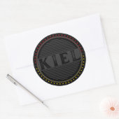 Kiel City Pride Emblem – Duitse identiteit Ronde Sticker (Envelop)