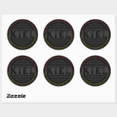 Kiel City Pride Emblem – Duitse identiteit Ronde Sticker (Vel)