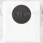 Kiel City Pride Emblem – Duitse identiteit Ronde Sticker (Tas)