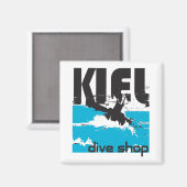 Kiel Dive Shop Magnet (Voorkant / Achterkant)