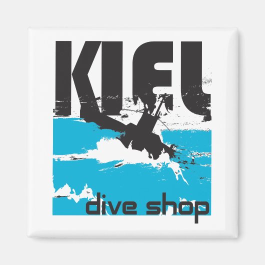 Kiel Dive Shop Magnet (Voorkant)