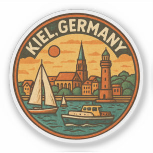 Kiel Duitsland Kustkunst Sticker