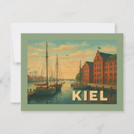 Kiel Duitsland Stad Kunst Briefkaart