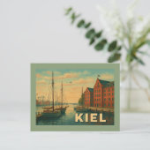 Kiel Duitsland Stad Kunst Briefkaart (Staand voorkant)