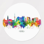 Kiel Germany Skyline Labels (Design 1)