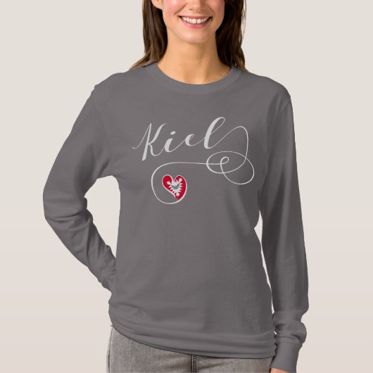 Kiel Heart, Duitsland, Sleeswijk-Holstein T-shirt (Voorkant)