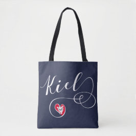 Kiel Heart Grocery Bag, Duitsland Tote Bag