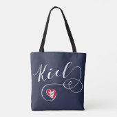 Kiel Heart Grocery Bag, Duitsland Tote Bag (Achterkant)