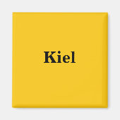 Kiel Magnet Schild Gold Gleb (Voorkant)