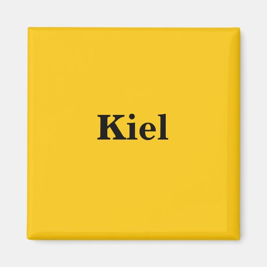 Kiel Magnet Schild Gold Gleb (Voorkant)