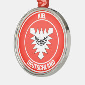 Kiel Round Emblem Metalen Ornament (Links)