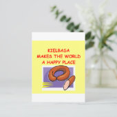 kielbasa briefkaart (Staand voorkant)