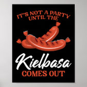 Kielbasa Polen Vleesworst Voedsel Liefhebber Pools Poster (Voorkant)