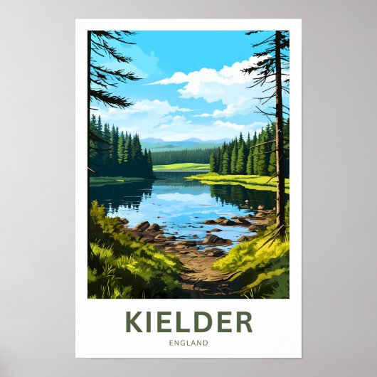 Kielder England Reisprint Poster (Voorkant)