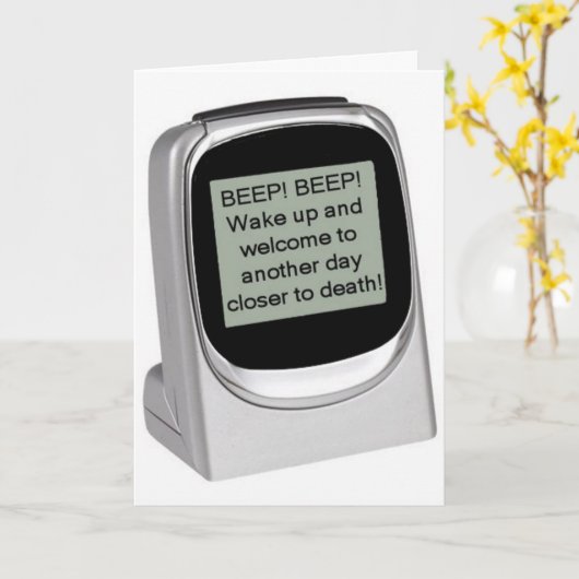 Kielzog omhoog! kaart (Gele Bloem)