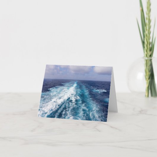 kielzog van een cruiseschip kaart (Voorkant)